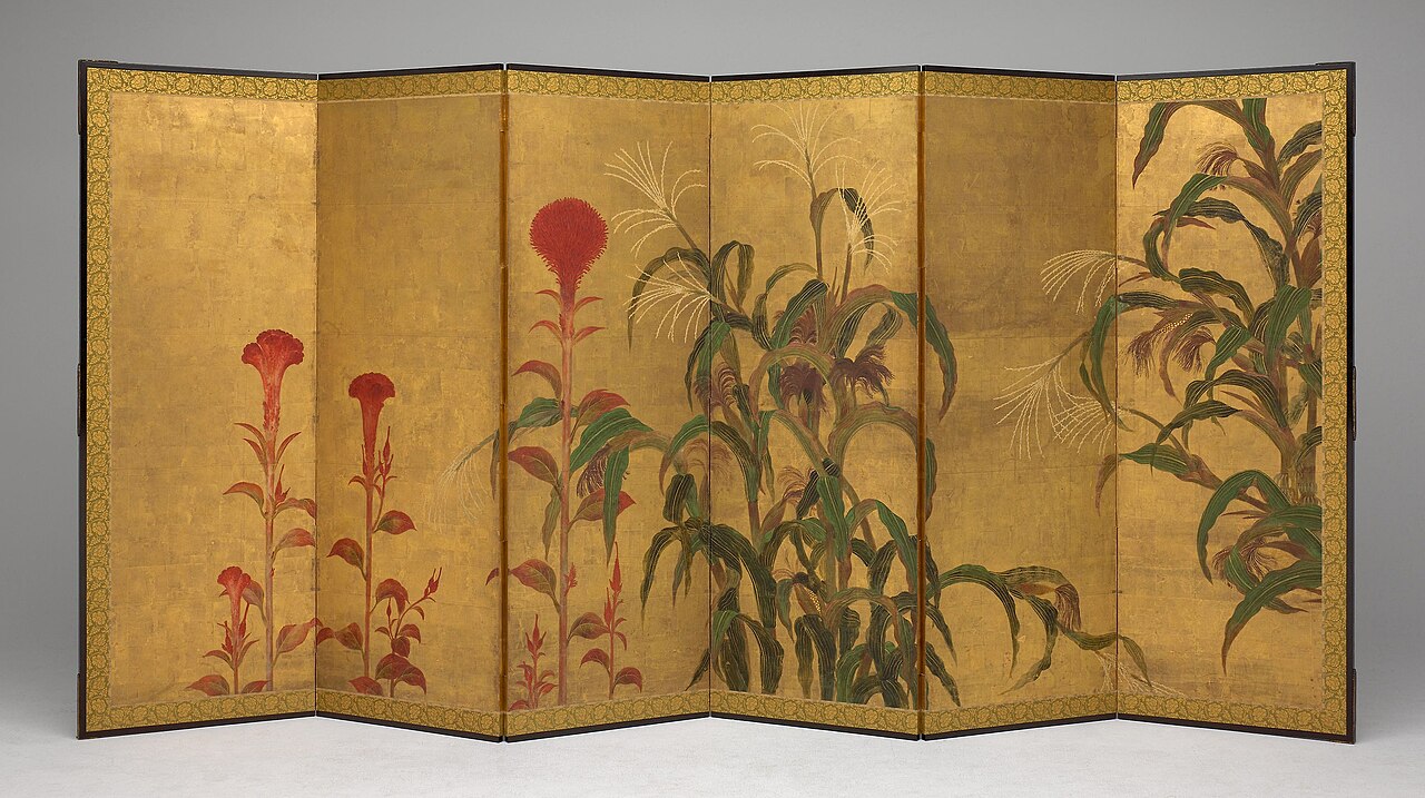 Maize and Cockscombs by Unknown artist