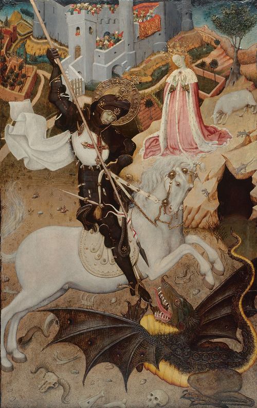 Saint George and the Dragon by Bernat Martorell