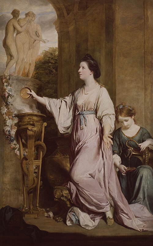 Lady Sarah Bunbury Sacrificing to the Graces by Sir Joshua Reynolds