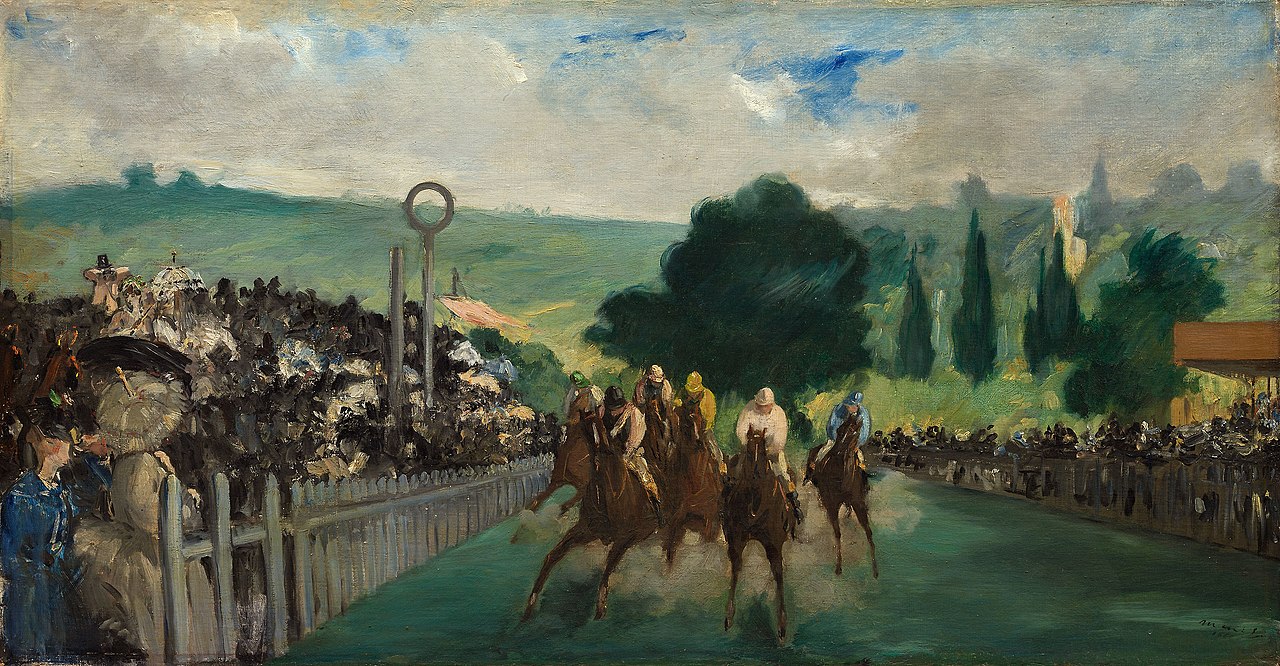 The Races at Longchamp by Édouard Manet