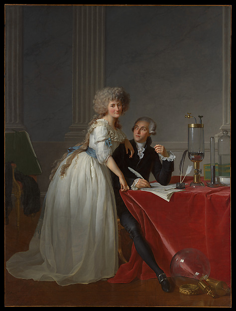 Antoine Laurent Lavoisier (1743–1794) and Marie Anne Lavoisier (Marie Anne Pierrette Paulze, 1758–1836) by Jacques Louis David
