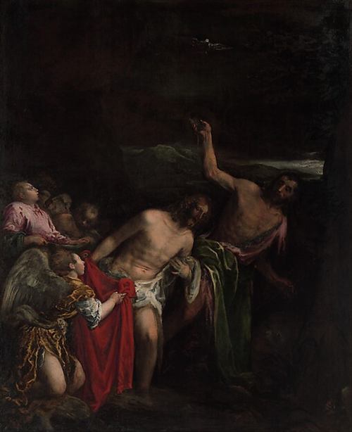 The Baptism of Christ by Jacopo Bassano (Jacopo da Ponte)