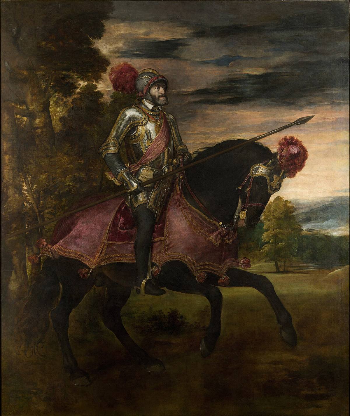 Equestrian Portrait of Charles V by Titian
