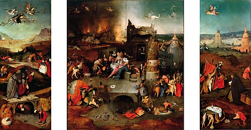 Triptych of the Temptation of St. Anthony by Hieronymus Bosch