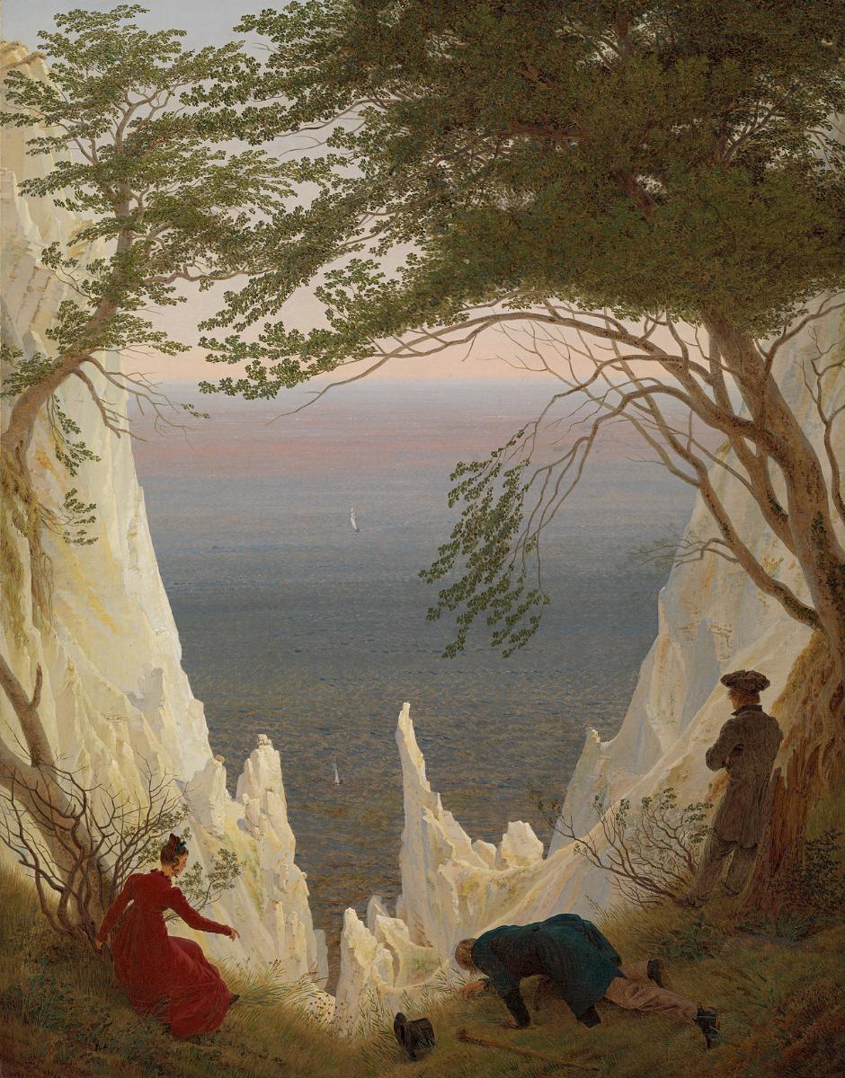 Chalk Cliffs on Rügen by Caspar David Friedrich