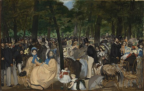 Music in the Tuileries by Édouard Manet