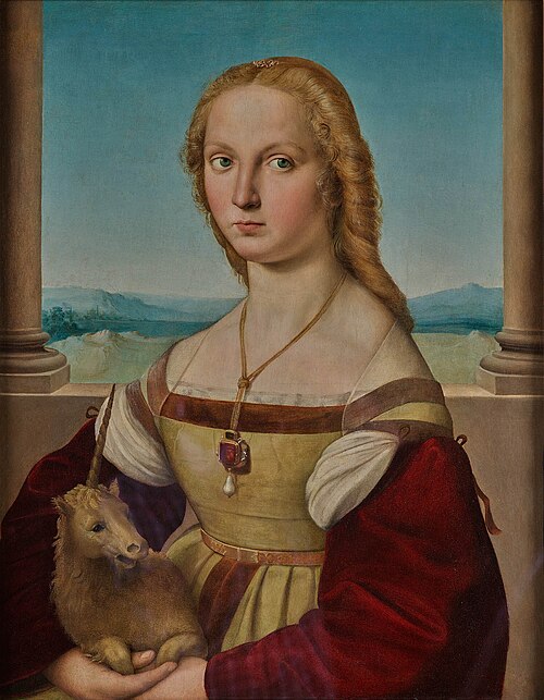 Portrait of a Young Woman with a Unicorn by Raphael