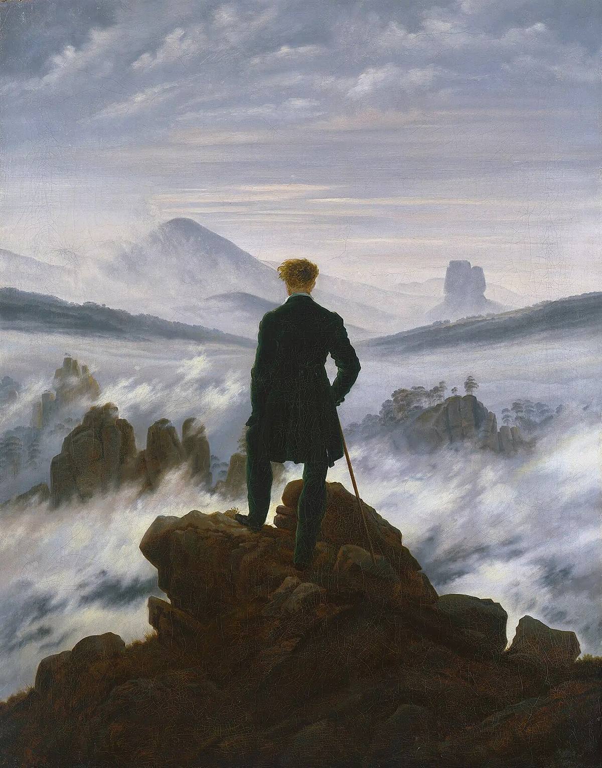 Wanderer Above the Sea of Fog by Caspar David Friedrich