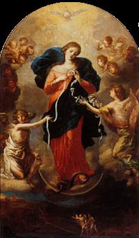 Mary, Untier of Knots by Johann Georg Melchior Schmittner