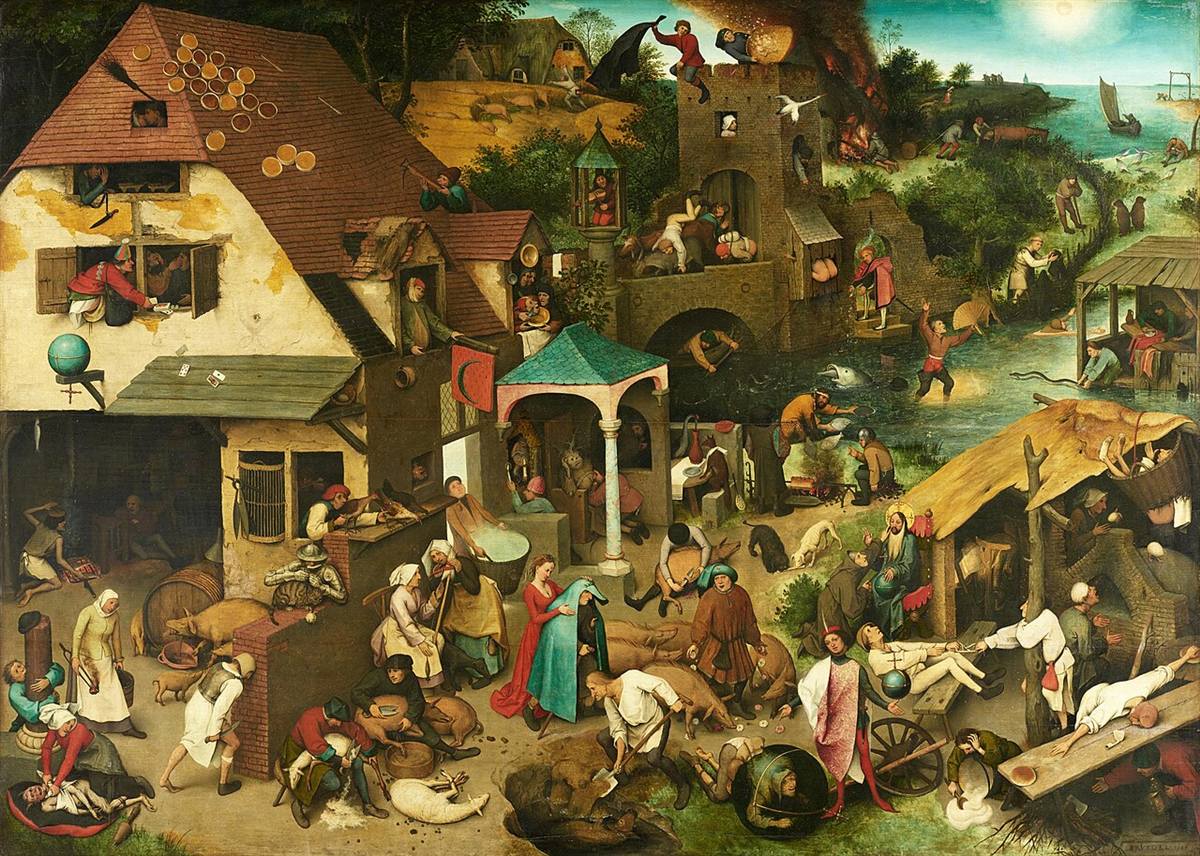 Netherlandish Proverbs by Pieter Brueghel the Elder