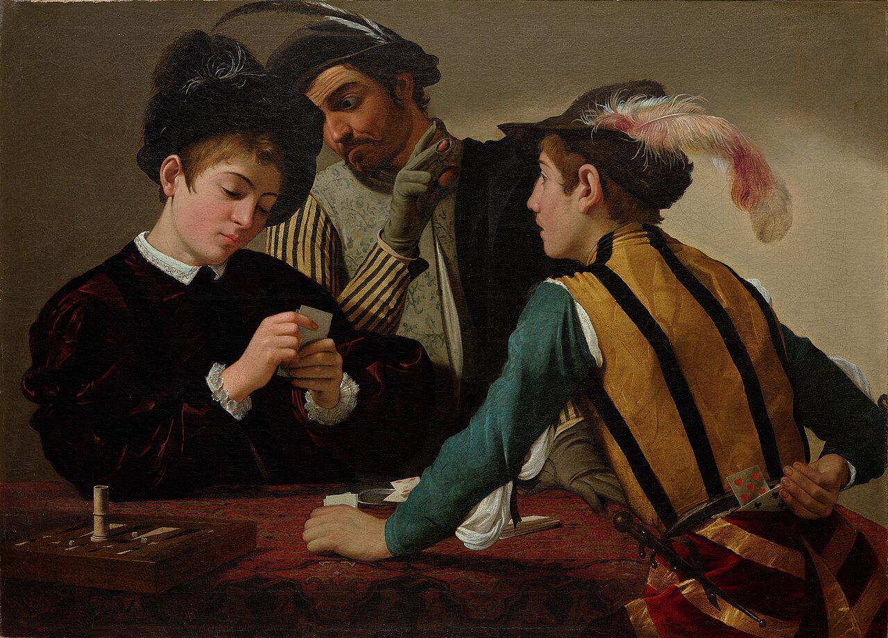 The Cardsharps by Caravaggio