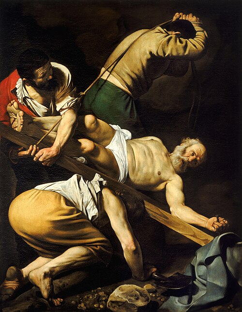 Crucifixion of Saint Peter by Caravaggio